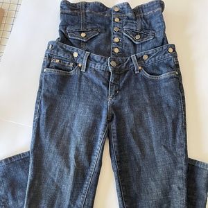 High Waist Corset Skinny Jeans